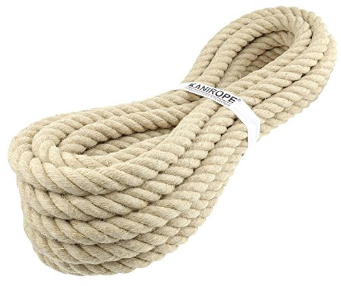 Cáñamo cuerda 16 mm 20 M 4-Strand trenzado grado A