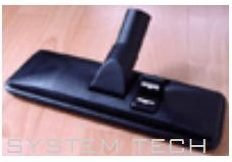 Vacuflo Spazzola Doppio Uso per Pavimento e Tappeto Ø 32, Qualità Tedesca, Versatile per Pavimenti Duri e Tappeti, Nero, Compatibile con Impianti di Aspirapolvere Centrale