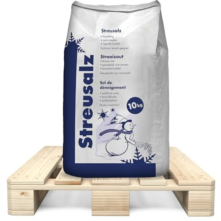 Hamann Streusalz 1040 kg (104 x 10 kg) - Streusalz Auftausalz Tausalz - Langzeitwirkung bei dickeren EIS & Schneeschichten