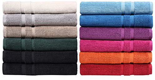 GREEN MARK Textilien 2er Set Badvorleger Badematte - Premium Qualität - 100% Baumwolle - 50 x 80 cm - Duschvorleger Duschmatte Doppelpack - Farbe: Terrakotta