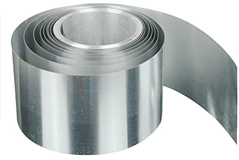 WANGZHENG Aluminiumfolie aluminiumremsa plåtrulle för hantverksmaterial metallbearbetning, 2 000 mm x 50 mm x 0,6 mm
