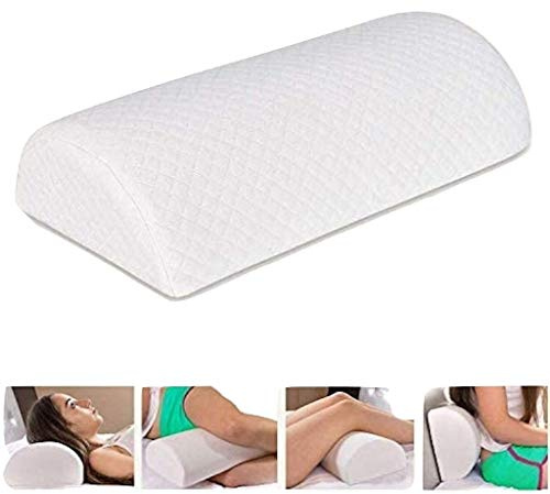 Orthopaedic Cushion Halfmoon Pillow | Super Soft Quality - Use for Travel, Neck, Lower Back, Knees, Legs, Feet Sleeping, Sitting, Sciatica / Lumber Pain Relief, Multipurpose Half Moon Pillow.