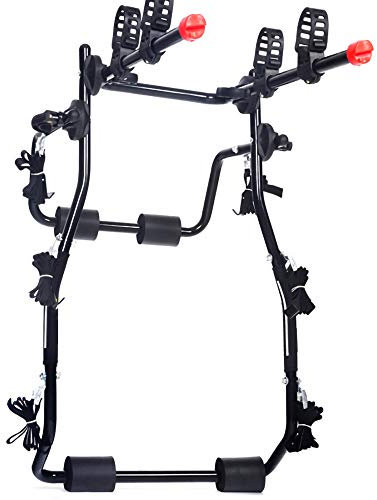 Portabici,Pieghevole in Acciaio ad Alto Tenore Di Carbonio Supporto per Gancio Di Traino per Auto Portabiciclette Portapacchi Sospensione SUV Transito da Viaggio/Nero/B