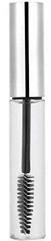 10ml Empty Mascara Tube with Eyelash Wand Portable Refillable Mascara Tubes Eyelash Cream Container Bottle DIY Cosmetics(Bright Silver)