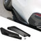 Ygapuzi Diffusore per paraurti posteriore per auto, protezione per canard splitter per gonna parafango laterale auto universale, spoiler per angolo di avvolgimento con 6 bulloni, 1 paio (Nero)
