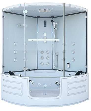 Kopie von Dampfdusche Whirlpool Dusche Duschkabine K60-WS-TH 140x140cm OHNE Zusatzoptionen