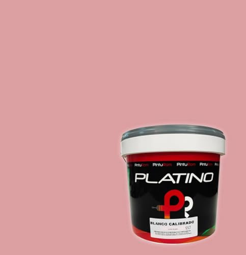 Pintura de interior colores Platino Color, Alto rendimiento 8-12 m²/l., excelente cubrición y lavabilidad, protección antimoho. (MAQUILLAJE, 4 Litros)