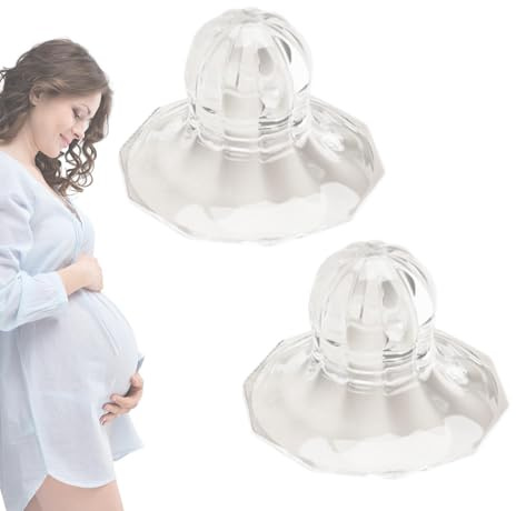 Teksome Nipple Corrector, Inverted Nipple Correction - 1 par silikonnyp | för bröstvårtor | Inverterad bröstvårtskorrektor, bröstvårtans sugbröst, sugkoppar för bröstvårtan för ammande mamma