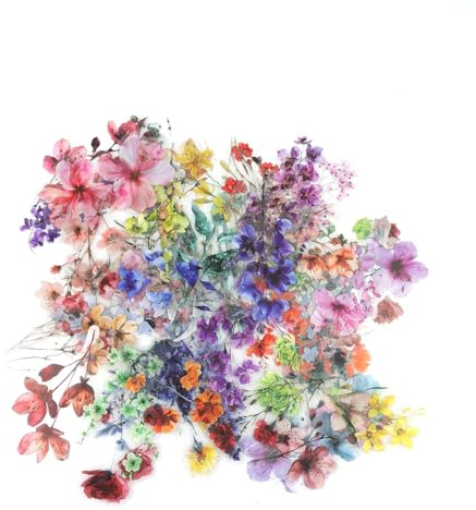 YFaith Pegatinas Flores, 200 Piezas Pegatinas Decorativas, PET PegatinasVintage, Resistente al Agua y a los Arañazos, para Decorar Manualidades, Cuadernos, Álbumes de Fotos