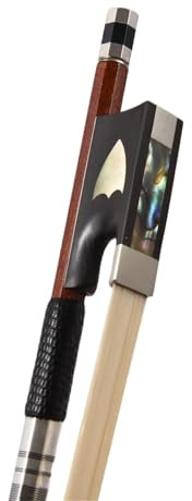 Arco de violín Arco de violín de tamaño completo 4/4 varilla de arco de violín de madera núcleo de fibra de carbono instrumento de cuerda híbrido de palisandro brasileño