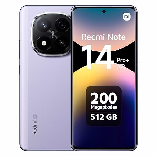 Xiaomi Redmi Note 14 Pro+ 5G Smartphone, 12+512GB, Lavender Purple (UK Version + 2 Years Warranty)