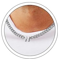 HSWYFCJY kedja män med bokstäver A-Z silver guld rostfritt stål halsband män kvinnor kubansk kedja med bokstav hänge pansarkedja halsband smycken gåvor för män pojkar längd 50 cm, Rostfritt stål