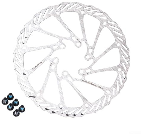 Rostfritt stål 160 mm cykelbromsskiva för förbättrad cykelprestanda med G3 för rotor (silver)
