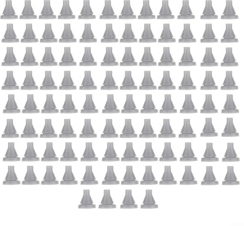 Oniissy Juego de boquillas de silicona para cabezal de ducha, piezas de repuesto, chorros de salida de agua, resistentes a la temperatura, gris, 100 unidades