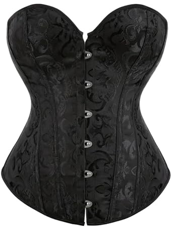 Generisch Corsé de Halloween para mujer Corset Ropa interior moldeadora de figura moderna para cualquier ocasión. Corsé con estampado floral Ideal para bodas. Entrenador de cintura versátil para todas