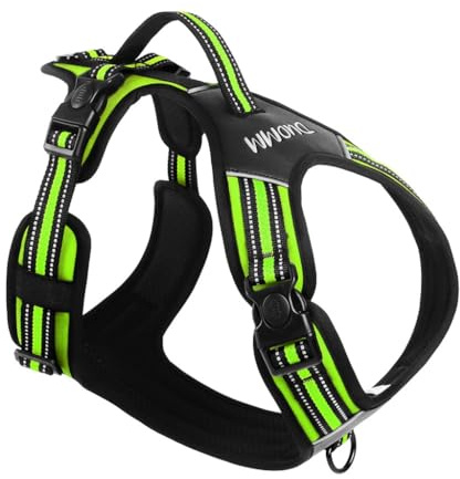 ECVGHD Dogs Chest Back Leashes Adjust Size Pet Chest Back Reflective Tractions Rope