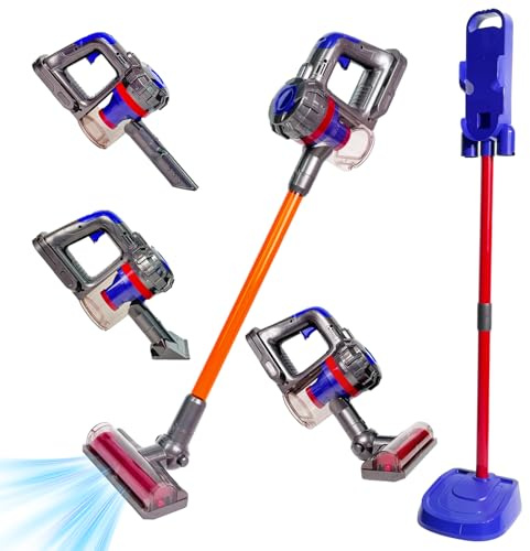 Yocool 3 in 1 Kids Vacuum that Really Works, Toddler Toy Vacuum Cleaning Set for Children Aged 3+, Fun Kids Working Toy Vacuum Cleaner Toddler Housekeeping Toy (Multi02)