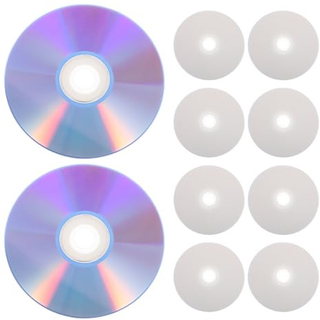 Kisangel 10 St Dvd-r-skivor med Hög Kapacitet för Telefoninspelning och Datalagring Inspelningsbara och Utskrivbara Skivor för Säker Backup och Videobruk