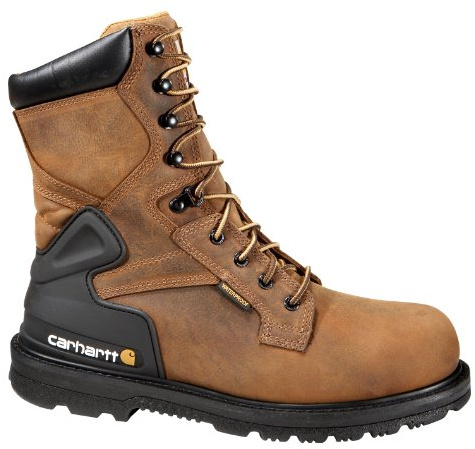 Carhartt Men's Heritage 8 Waterproof Steel Toe Work Boot CMW8200, Brown, 10.5W