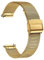 XIRUVE Uhrenarmband Edelstahl Mesh Schnellverschluss Ersatzband für Damen Herren 12-24mm (20mm, Golden)