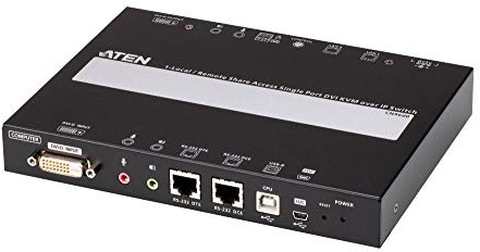 ATEN CN9600 Conmutador KVM a través de IP de un solo puerto DVI de 1 puerto remoto