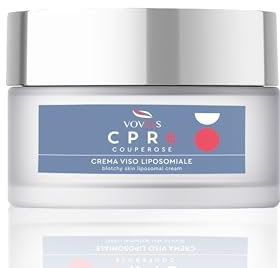 VOVEES CPR6 Crema Couperose e Rosacea Viso, Sollievo Rossori Istantaneo, 6 Attivi Naturali + Tecnologia Lamellare, Pelle Sensibile, 50ml
