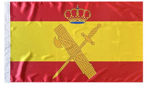 Durabol Bandera España con el Escudo de Guardia Civil 150 x 90 cm Satén