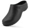 JOMIX Zuecos Sanitarios Hombre Trabajo Hospital Cocina Jardín Zuecos Ergonómicos Goma Eva Fabricados en Europa, Negro, 43 EU