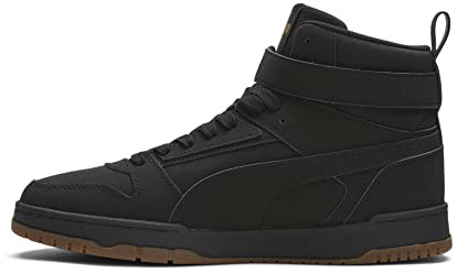 Puma Herren Rbd Game Varsity Patch Sneaker, Schwarz-Schwarz-Team-Gold, 44 EU