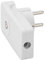 POLY POOL - PP0453 Platzsparender Stecker 16 A 2P - Stecker mit isolierender Schraubkabelklemme - Stecker mit EIN/AUS-Schalter - Schwarz, hergestellt in Italien, mit 90°-Kabelabgang -