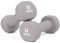 unycos - Kurzhanteln Neopren 2er Set von 8 kg, Rutschfest, Anti-Roll-Design, Bequemer Griff, Krafttraining, Fitness, Pilates, Training, Fitnessstudio (Hellgrau)
