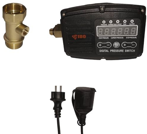 PAG Turbo GmbH® - 3in1 Elektronischer Druckschalter+Trockenlaufschutz+Überlastschutz IBOPRESS SX für Hauswasserwerk
