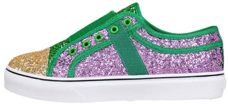 Zapatillas De Deporte De Estrella De Moda para Mujer Brillo Brillante Moda Brillante Casual Bling Lentejuelas Zapatos De Concierto Lona Acolchada Caminar para Boda Fiesta Club Nocturno