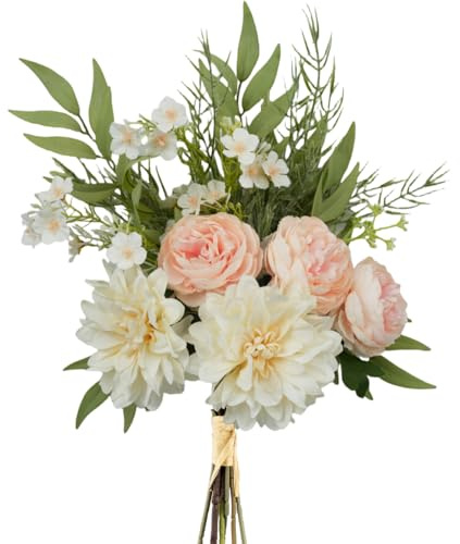 YELIKIT Artificial Flowers Artificial Plants Flowers Decoration Hydrangea Silk Flower Arrangements for Home Bouquet Wedding Garden Kitchen Festival Decor
