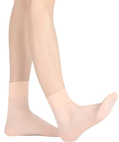 Himcus Girls Ballet Socks 3-Pack Kids Seamless Dance Socks Soft Breathable(Ballet Pink,S)