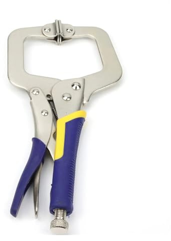 UZAMIRLEX Pinze di bloccaggio a C, Pinza di bloccaggio for Saldatura con Morsetto a C Regolabile, Supporto for Saldatura Rapida, utensile Manuale, Diverse Misure: 6, 9, 11, 14, 18 Pollici(11 inch)