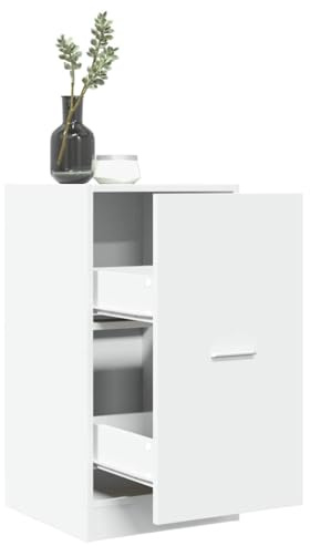 Mokuyary Armario farmacéutico blanco 40 x 41 x 77,5 cm de madera para medicamentos