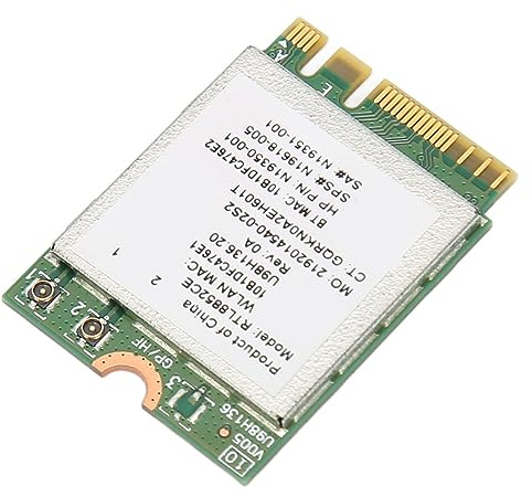 Bewinner WiFi 6E Wireless-Karte, WiFi 6E M.2 Laptop Wireless-Karte, Bluetooth 5.3 Tri Band 5400 Mbit/s Netzwerkadapter für Laptop, Extrem Niedrige Latenz, NGFF, Unterstützt Windows