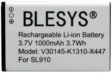 BLESYS Akku für Siemens Gigaset SL910 SL910A SL910H Telefon, Ersatz Akku für Gigaset V30145-K1310K-X447 V30145-K1310K-X447-0-HY [3.7V 1000mAh/3.7Wh]