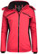 Spyder Damen Schneejacke – Farbblock-gesteppte, wetterfeste Winter-Skijacke für Damen mit abnehmbarer Kapuze (Größen: S-XL), Prism Pink, L