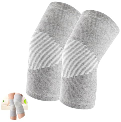 Genouillère Arthrose Genou, Genouillère Sport, Ligamentaire et Rotulienne Élastique Respirant Compression pour Course à Pied, Entraînement, Récupération Protection Unisexe Homme Femme Ski, Cyclisme