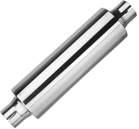 Tubo Scarico Auto Terminale Scarico Universale Per Auto Da 2 E 50 Mm Silenziatore In Acciaio Inox Terminale Scarico Silenziatore Lunghezza 16 Pollici Scarico Silenziatore