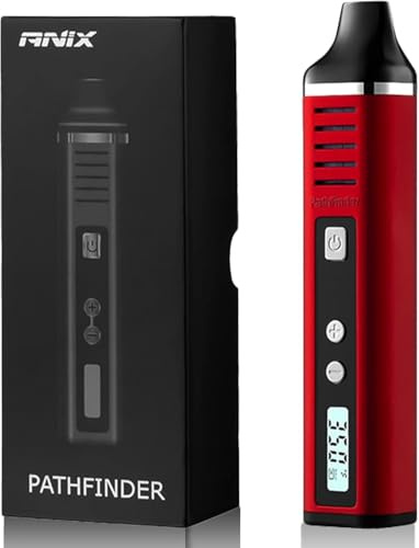 Pathfinder Dry Herb Vaporisers with 1800mAh Battery Dry Herb Vaporizer with Isolated Air Path-Red(No Nicotine)