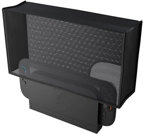 Custodia antipolvere antigraffio per Switch 2 console Accessori per console da gioco Copertura antipolvere verticale Copertura protettiva Protezione antipolvere Porta cavi di facile (Tessuto a rete)