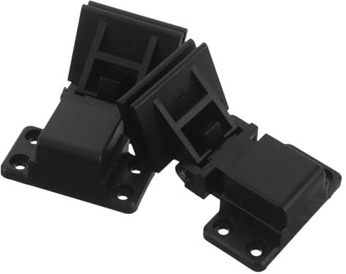 Gatuida Bisagras de Precisión para Cubierta de Tocadiscos de Vinilo, Repuesto para Reparación de Platos Giratorios, Accesorio Antipolvo Negro, Uso Doméstico, Compatible Varios Modelos,