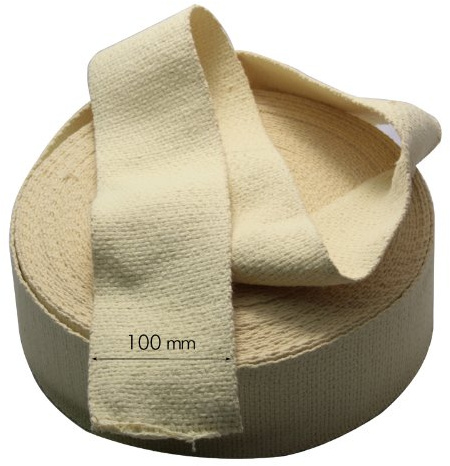 Diabolo Freizeitsport Fackel Docht Band 100mm 1m - Ersatz für Feuerspuckerfackel oder für Zip Fackel mit Kevlar Dochtband, Lange Brenndauer & Haltbarkeit