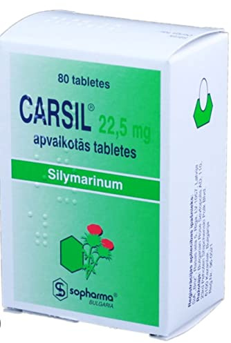 Silymarin Sopharma 80 tabletter för damaged liver celler på grund av alkohol, droger, virala infektioner