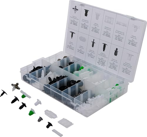 BGS 8129 | Assortiment d'agrafes d’habillage pour VW | 255 pièces