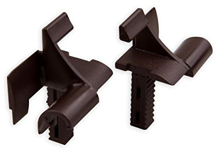 DIWARO® Einlauftrichter für Mini-Führungsschiene | für Blendenkappen an Vorbaurolladen | 12 mm | braun