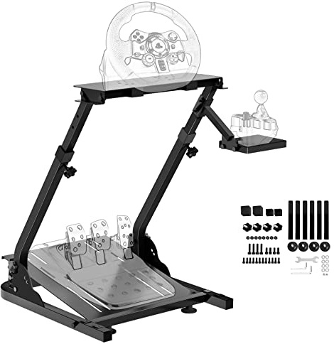 Slendor Racing Steering Wheel Stand for Logitech G920, G25, G27, G29 Wheel, Sim Racing Stand Driving Simulator Cockpit Pedal and Shifters Not Included.